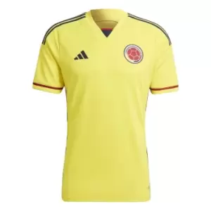 Image of adidas Columbia Home Shirt 2022 2023 Adults - Yellow