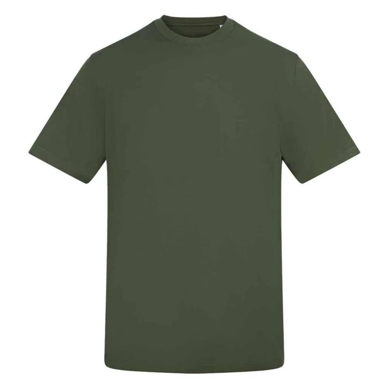 Image of AWDis AWDis Men Cotton T-Shirt in Green Size: Small Green S Male 5063703674577