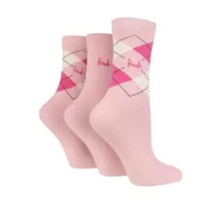 Image of Pringle Womens Louise 3pck Sock - Pink