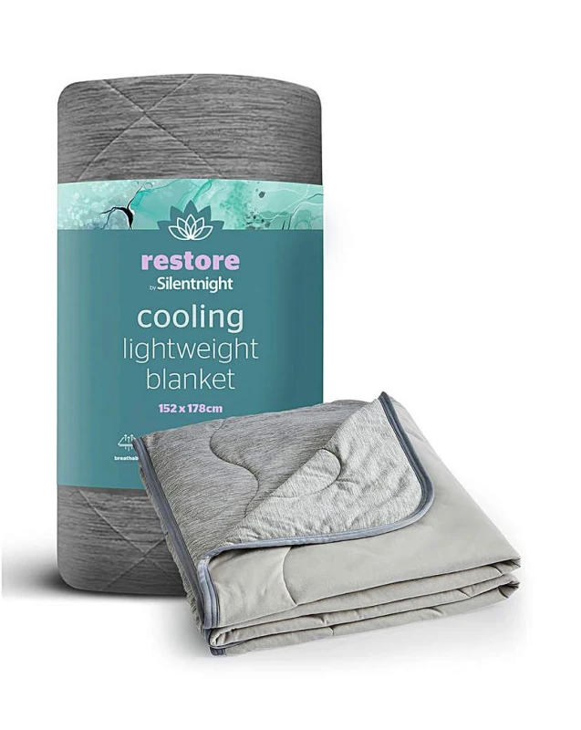 Image of Silentnight Silentnight Restore Cooling Blanket Grey Grey - Silentnight - Size: 200x200 Grey 200x200 XW33301