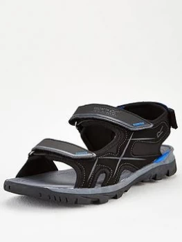 Image of Regatta Kota Drift Sandal - Black/Blue, Size 6, Men