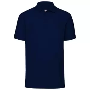 Image of Fruit Of The Loom Mens 65/35 Pique Short Sleeve Polo Shirt (M) (Deep Navy)