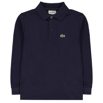 Image of Lacoste Lacoste Long Sleeve Polo Junior Boys - Blue