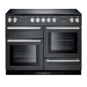 Image of Rangemaster NEX110EISLC 106150 110cm Induction Range Cooker in SlateChrome Trim