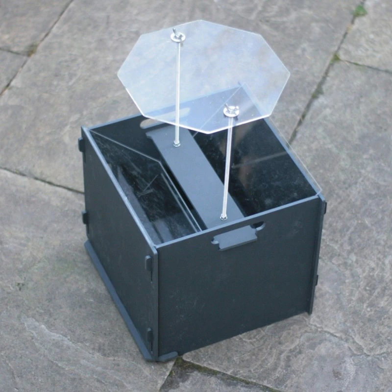 Image of Buttercup Farm Moth Trap Without Light Inc. Rain Guard - L33 x W33 x H30cm in Black Unisex