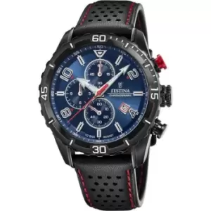 Image of Festina Mens Festina Chronograph Watch - Black and Blue