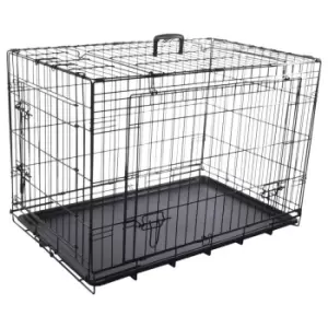 Image of Flamingo Wire Cage With Sliding Door M 77X47X53.5cm - Black