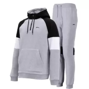 Image of Slazenger Fleece Tracksuit Mens - Grey