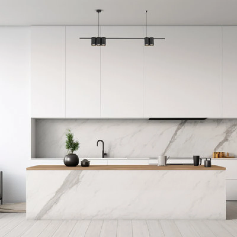 Image of Milagro Pendant Light (Strip) Genesis Black 5Xgu10