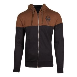 Image of The Elder Scrolls - The Dragon Mens Medium Hoodie - Brown/Black