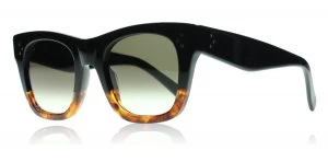 Image of Celine Catherine Small Sunglasses Black/Havana FU5 47mm