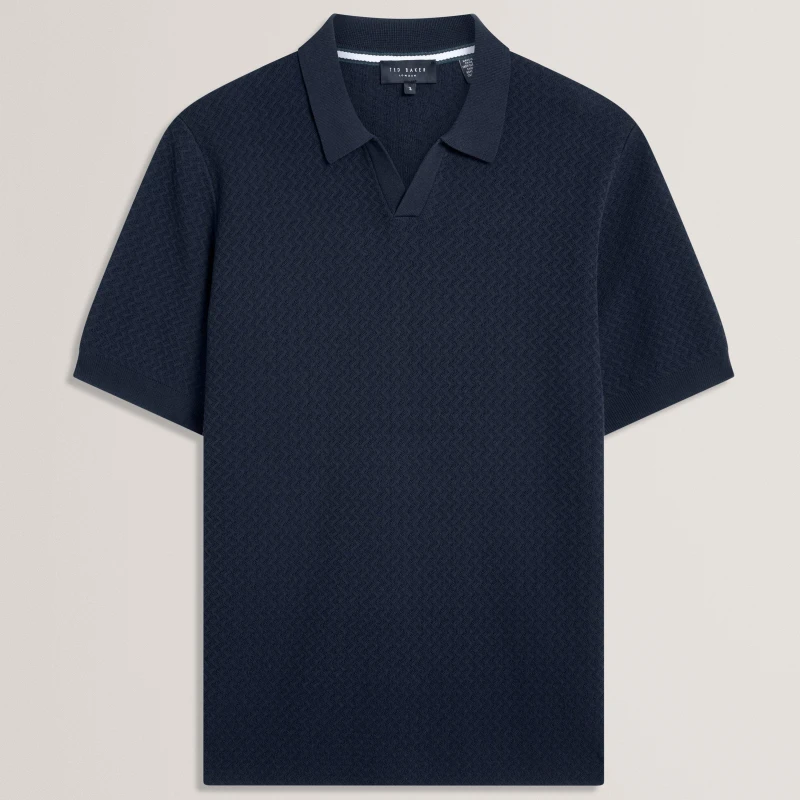 Image of Ted Baker Ted SS ZZagStch Polo Sn62 Navy male S (2)