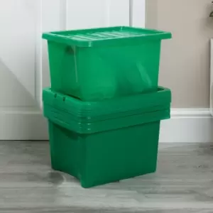 Image of Wham Crystal Set of 5 Boxes & Lids, 28L Green