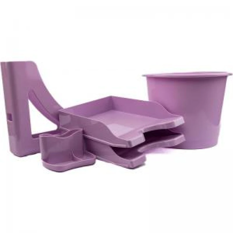 Image of Deflecto Desk Accessory Starter Kit Lavender - CP175YTLAV
