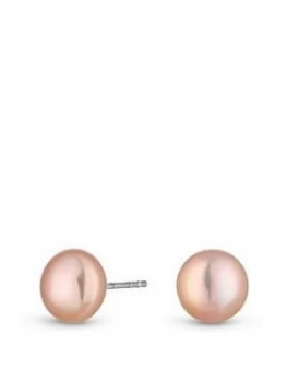 Image of Simply Silver Sterling Silver 925 Freshwater Pearl Pink Pearl