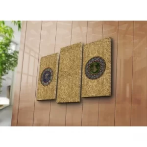 Image of 3PATK-63 Multicolor Decorative Canvas Painting (3 Pieces)