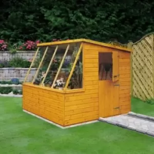 Image of Shire 8 x 6 Shiplap Apex Potting Garden Shed