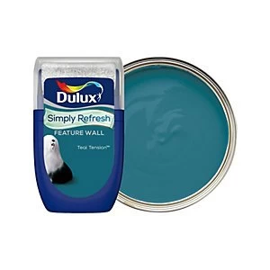 Image of Dulux One Coat Teal Tension Feature Wall Tester 30ml