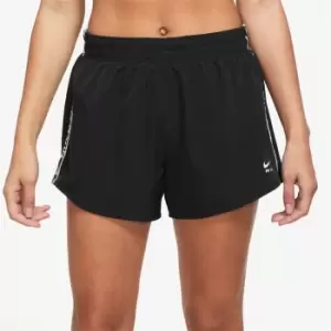 Image of Nike Air Dri-FIT Womens Mid-Rise 3 Shorts - Black