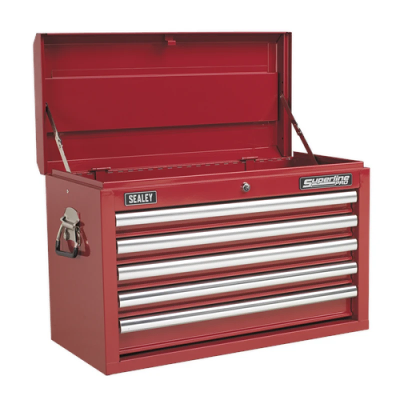 Image of Sealey AP33059 Superline pro Topchest 5 Drawer - Red - Sealey 5051747470484