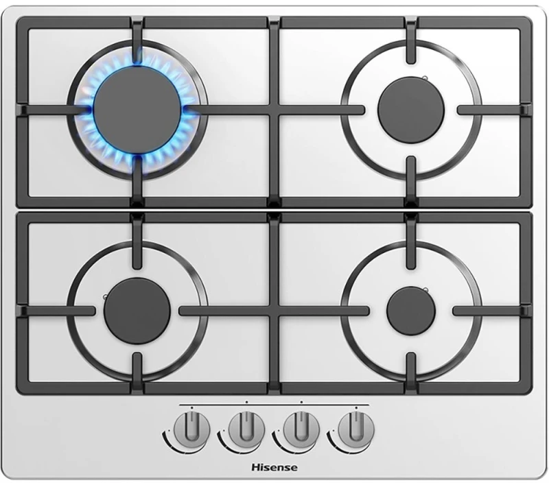 Image of Hisense GM643XHC 60cm Gas Hob - Stainless Steel
