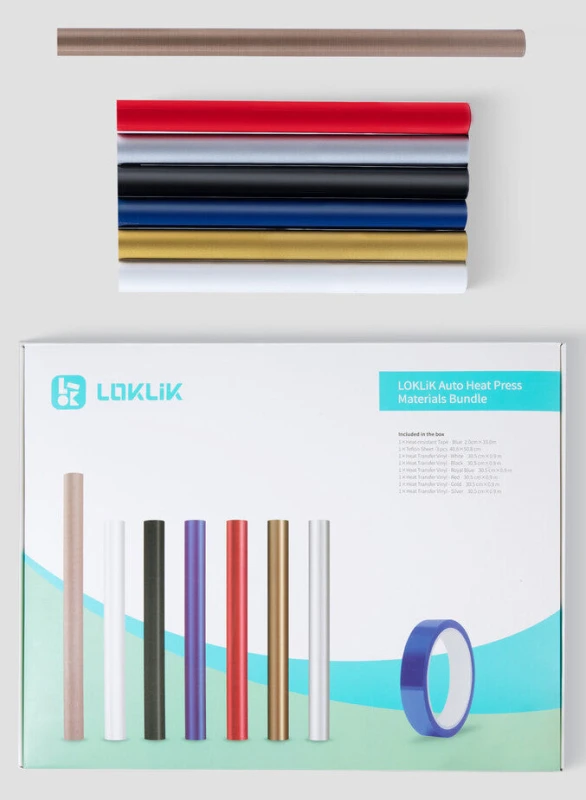 Image of LOKLIK Auto Heat Press Accessory Starter Bundle 6977144240088