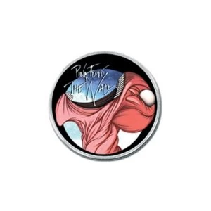 Image of Pink Floyd - The Wall Eat Head Logo Pin Badge