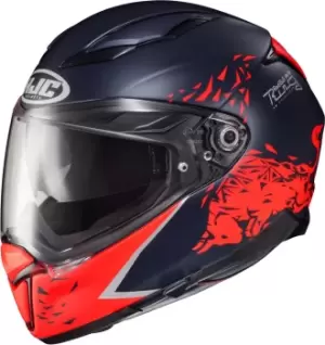Image of HJC F70 Spielberg Red Bull Ring Helmet, red-blue, Size S, red-blue, Size S