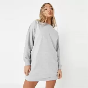 Image of Missguided Tall Basic Sweater Dress - Grey