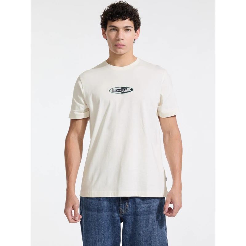 Image of Guess Mens Small Logo T-Shirt White G054 male Small