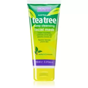 Image of Beauty Formulas Tea Tree Deep Cleansing Mask 100ml