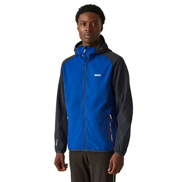 Image of Regatta Mens Arec Iii Warm Backed Hooded Softshell Jacket S - Chest 37-38' (94-96.5cm) NewRoyal/Nvy RML218-56E-S