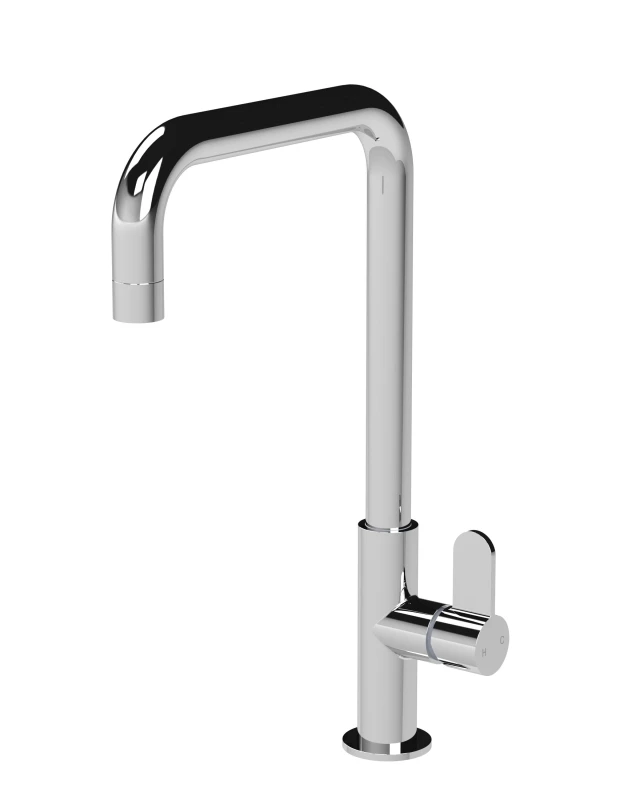 Image of Balterley Kitchen Mono Mixer Tap with 1 Lever Handle Chrome 361mm Silver