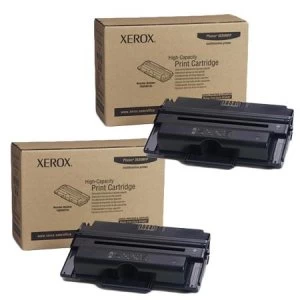 Image of Twinpack Xerox 106R01415 Black Laser Toner Ink Cartridge