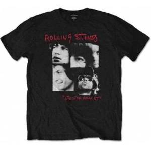 Image of Rolling Stones Photo Exile Black Mens T Shirt: Medium