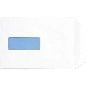 Image of 5 Star Office Envelopes Pocket Peel and Seal Window 100gsm White C5 Pack 500