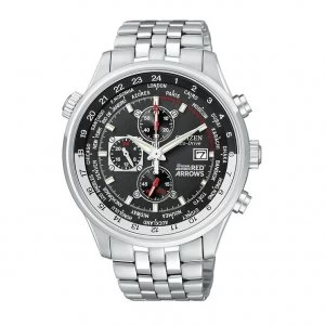 Image of Citizen Eco-Drive Red Arrow WR100 Mens Bracelet Watch