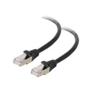 Image of C2G 50m Shielded Cat5E Moulded Patch Cable - Black