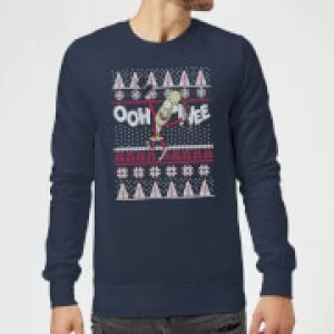 Image of Rick and Morty Ooh Wee Christmas Sweatshirt - Navy - M