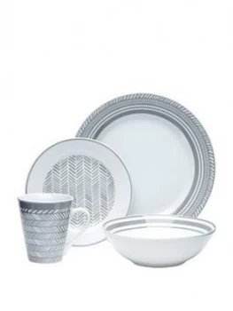 Image of Waterside 32 Piece Herringbone Dinner Set