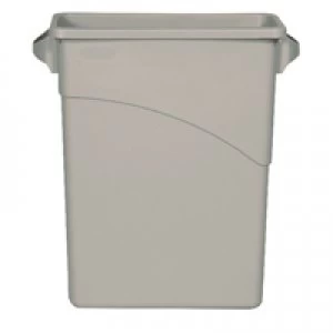 Image of Rubbermaid Slim Jim Container 60 Litre Grey 3541-GRYR001192