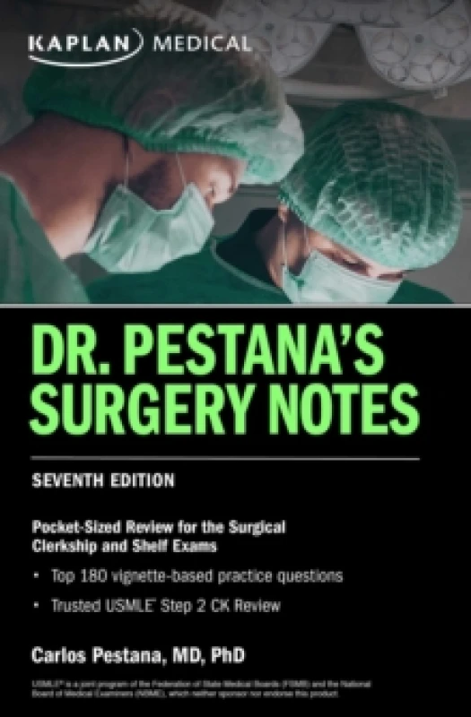 Image of Dr. Pestana's Surgery Notes, Seventh Edition: Pocket-Sized Review for the Surgical Clerkship and Shelf Exams Paperback / softback