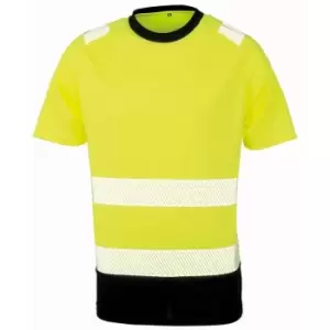 Image of Result Genuine Recycled Mens Safety T-Shirt (L-XL) (Fluorescent Yellow) - Fluorescent Yellow