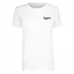 Image of Converse Nova Small Logo T Shirt Ladies - White 102