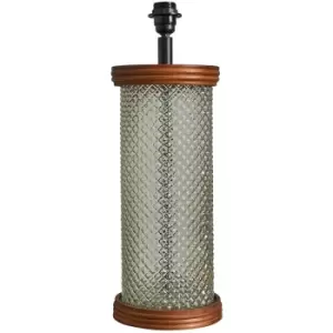Image of Minisun - Wooden & Seeded Glass Table Lamp Base