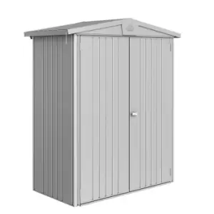 Image of Biohort Europa Size 1 Metal Shed 6' x 3' - Metallic Silver