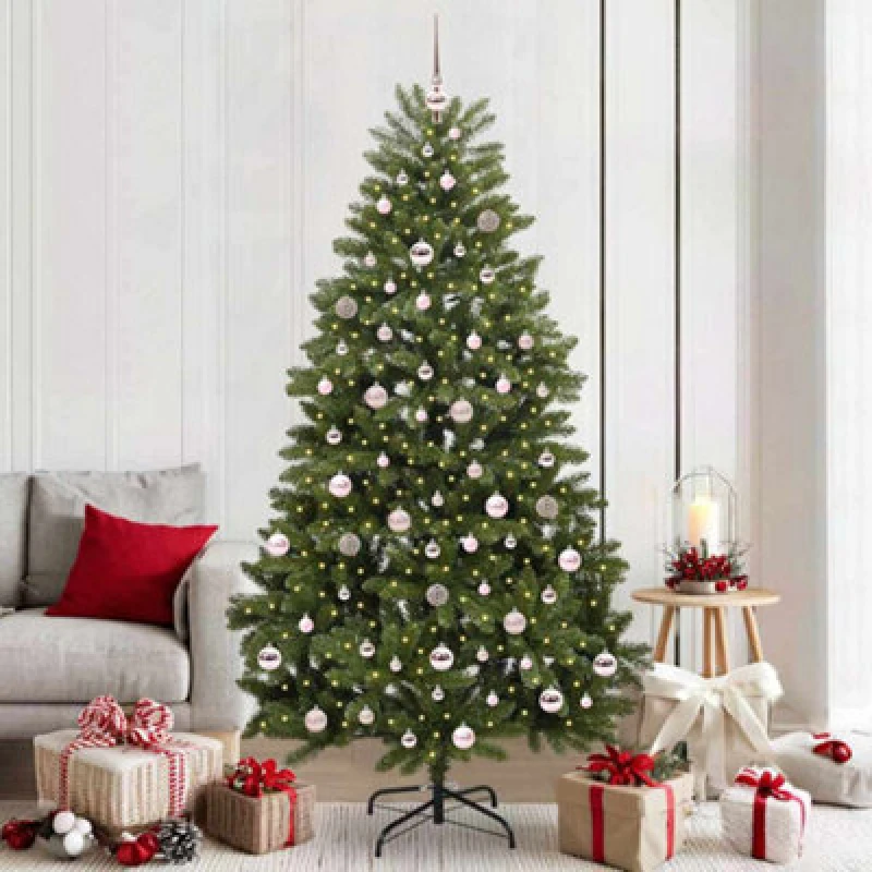 Image of Vidaxl Artificial Christmas Tree Green 210 Cm Pvc And Metal