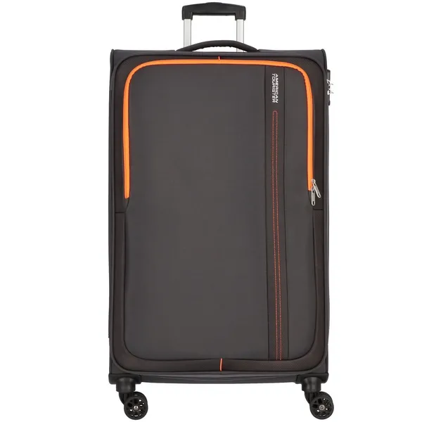 Image of American Tourister Sea Seeker VZDVO Spinner Large Soft Charcoal Grey Suitcase