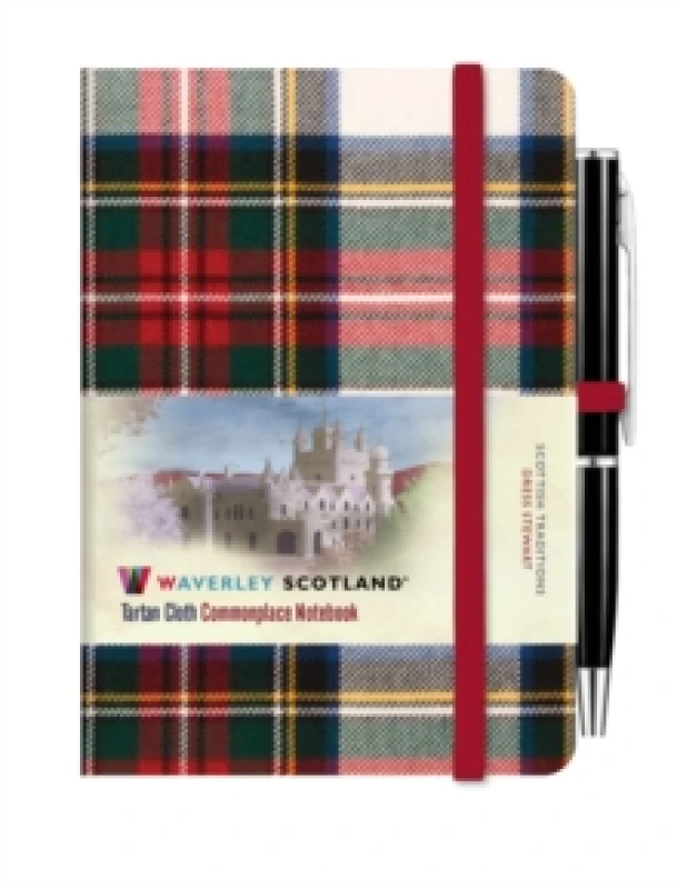 Image of Waverley Commonplace Notebooks:Dress Stewart Tartan Mini Notebook with Pen (10.5 x 7cm) Hardback