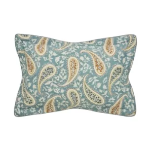 Image of Bedeck Of Belfast Harita Oxford Pillowcase, Teal